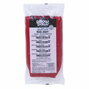 Principle Business Enterprises, Slipper Socks Pillow Paws  Risk Alert  Terries Bariatric 3X-Large Red Ankle High, 1 Pair