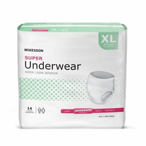 McKesson, Disposable Underwear Pull On with Tear Away Seams X-Large Moderate, Count of 14