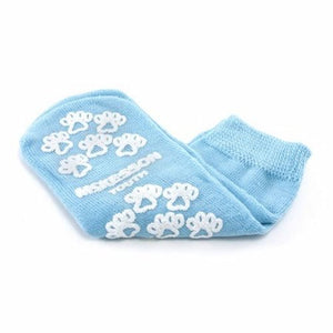 McKesson, Slipper Socks Unisex Child Single Tread Single Patient Use Light Blue 40-3849, 1 Pair