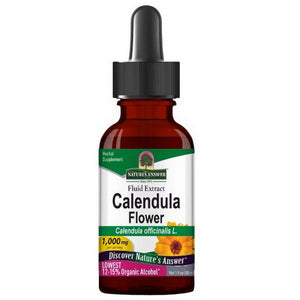 Nature's Answer, Calendula Flowers Low Alcohol, 1 Oz