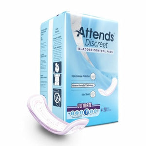 Attends, Bladder Control Pad Discreet 15 Inch Length Heavy Absorbency, Count of 20