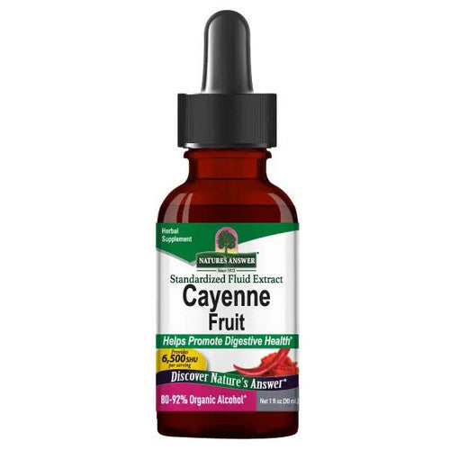 Nature's Answer, Cayenne Tincture Low Alcohol, 1 Oz