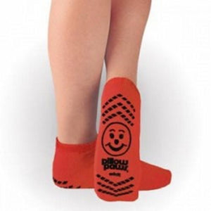 Principle Business Enterprises, Slipper Socks Pillow Paws Risk Alert  Terries 2X-Large Red Ankle High, 1 Pair
