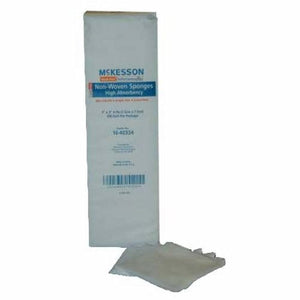 McKesson, Nonwoven Sponge 3 X 3 Inch 4-Ply NonSterile 93342000, 1 Pack