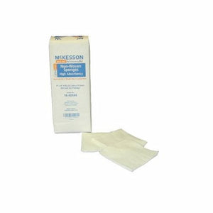 McKesson, Nonwoven Sponge 4 X 4 Inch 4-Ply NonSterile 94442000, Case Of 10