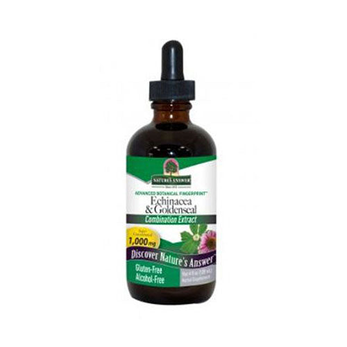 Nature's Answer, Echinacea And Goldenseal Alcohol-Free, 4 Oz
