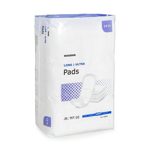 McKesson, Bladder Control Pad 14 Inch Length Heavy Absorbency Polymer Core PADHV, Count of 1