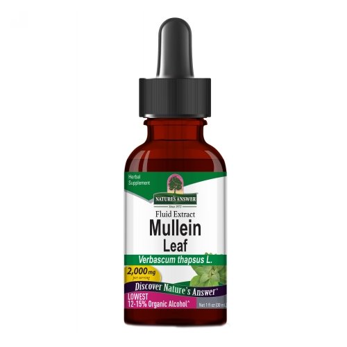 Nature's Answer, Mullein Leaf Low Alcohol, 1 Oz