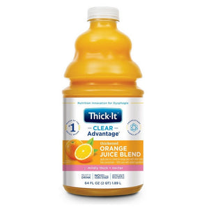 Kent Precision Foods, Thickened Beverage Thick-It  AquaCareH2O  64 oz. Container Bottle Orange Flavor Ready to Use Nectar, Count of 4