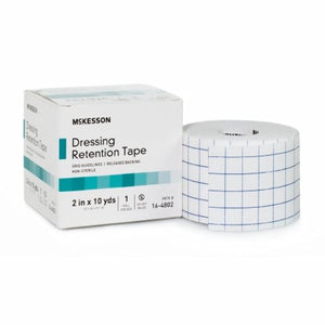 McKesson, Water Resistant Dressing Retention Tape with Liner White 2 Inch X 10 Yard 16-4802, Box Of 1