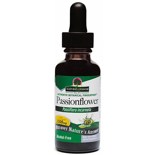 Nature's Answer, Passionflower Aerial Parts Fluid Extract Alcohol-Free, 2000 Mg, 1 Oz