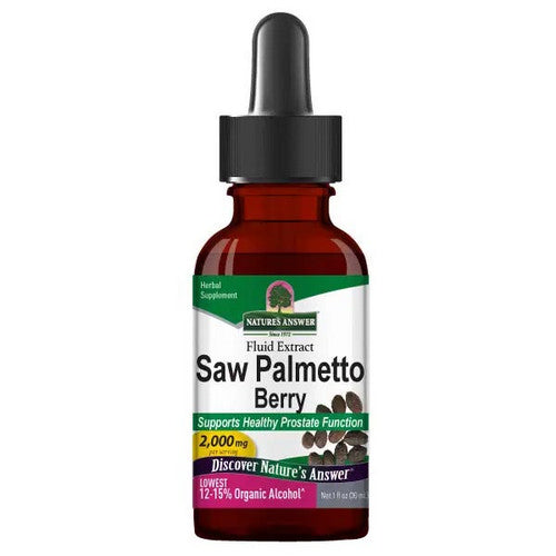 Nature's Answer, Saw Palmetto Berries Low Alcohol, 2000 Mg, 1 Oz