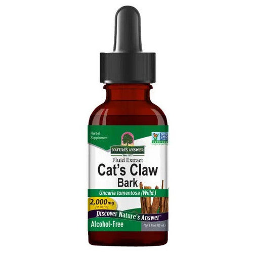 Nature's Answer, Cat’s Claw Bark Liquid Extract Alcohol Free, 2000 Mg, 2 Oz