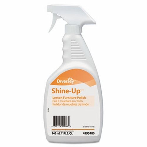 Diversey, Furniture Polish Shine-Up Trigger Spray Liquid Lemon Scent NonSterile, 1 Quart