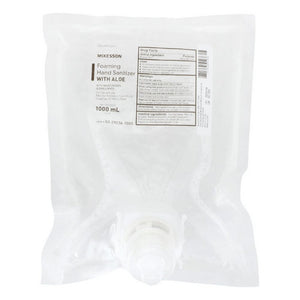 McKesson, Hand Sanitizer with Aloe McKesson 1,000 mL Ethyl Alcohol Foaming Dispenser Refill Bag, Count of 4