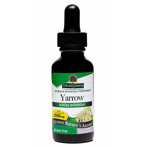 Nature's Answer, Yarrow Flowers Alcohol Free, 2000 Mg, 1 Oz