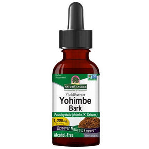 Nature's Answer, Yohimbe Bark Alcohol Free, 1000 Mg, 1 Oz