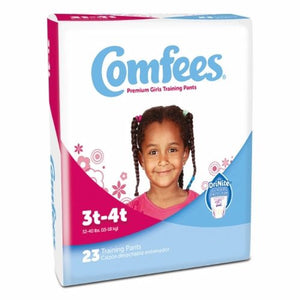 Attends, Female Toddler Training Pants Pull On With Tear Size 3T to 4T Disposable Moderate Absorbency, Count of 23