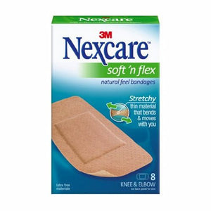 3M, Adhesive Strip Nexcare Soft 'N Flex 2 X 4 Inch Fabric Rectangle Tan Sterile, Box Of 8