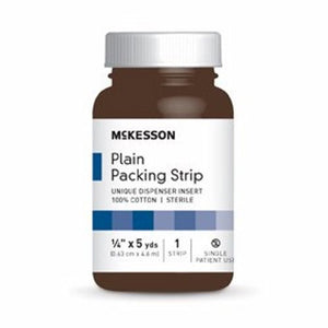 McKesson, Wound Packing Strip Non-Impregnated 1/4 Inch X 5 Yard Sterile Plain 61-59120, Count of 12