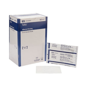 Cardinal, Island Dressing 2 X 3 Inch Rectangle Sterile Film Backing 6017, Case Of 24