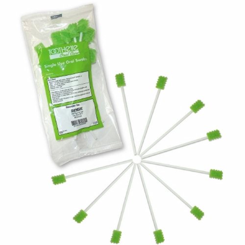 Sage, Oral Swabstick Toothette  Plus Foam Tip Untreated, Count of 800