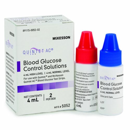 McKesson, Blood Glucose Control Solution, 1 Box