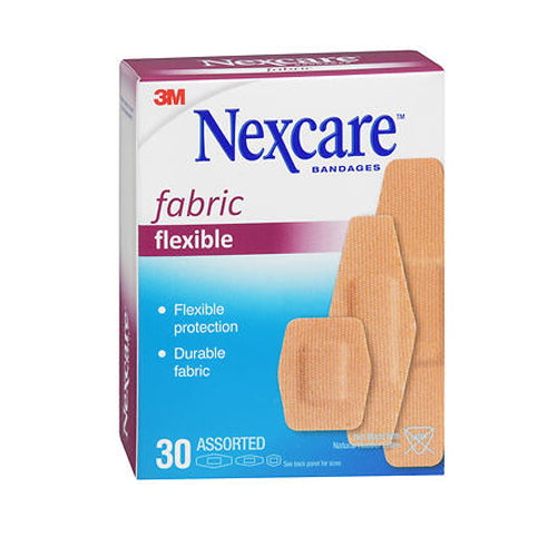 Nexcare, Flexible Fabric Bandages Assorted, 30 Count