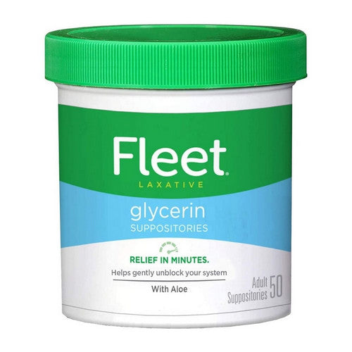 Fleet, Laxative Fleet Glycerin Suppositories Gram Strength, 50 Count
