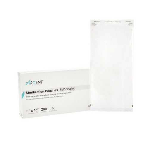 McKesson, Sterilization Pouch Ethylene Oxide Gas Steam 8 X 16 Inch 73-SSP387, Box Of 1