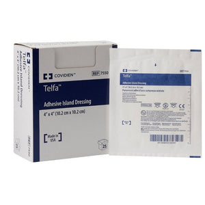 Cardinal, Island Dressing 4 X 4 Inch Square Sterile 7550, Box Of 25