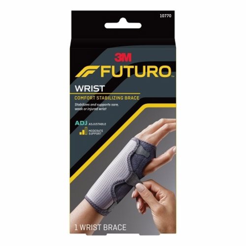 3M, Wrist Brace 3M Futuro Left or Right Hand Black One Size Fits Most, Box Of 12