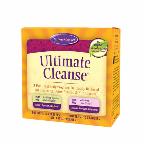 Nature's Secret, Ultimate Cleanse 2 Part Total-Body Program, 120 + 120 Tabs