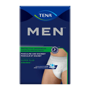 Tena, Male Adult Absorbent Underwear TENA  Men Super Plus Pull On with Tear Away Seams Medium / Large Disp, Case Of 4