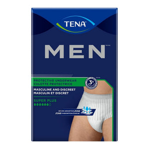 Tena, Male Adult Absorbent Underwear TENA  Men Super Plus Pull On with Tear Away Seams Medium / Large Disp, Count of 16