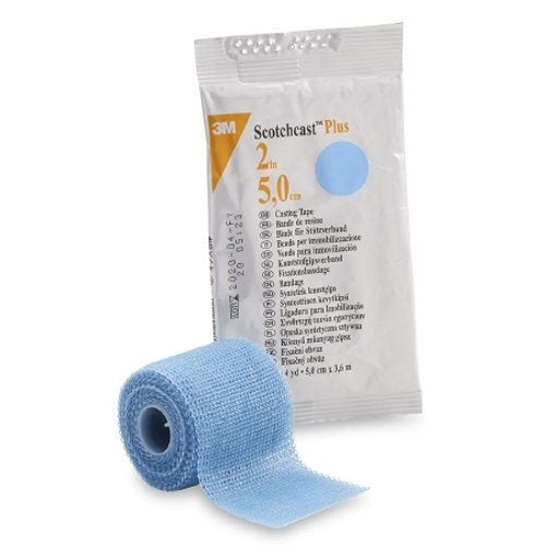 3M, Cast Tape 3M Scotchcast Plus 2 Inch X 12 Foot Fiberglass Light Blue, Box Of 10