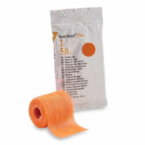 3M, Cast Tape 3M Scotchcast Plus 2 Inch X 12 Foot Fiberglass Bright Orange, Box Of 10
