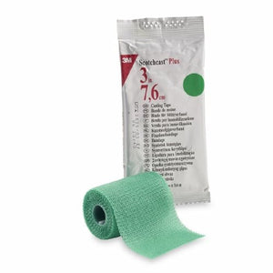 3M, Cast Tape 3M Scotchcast Plus 3 Inch X 12 Foot Fiberglass Green, Box Of 10