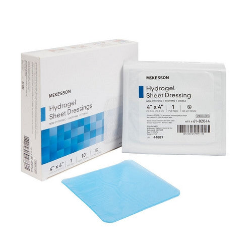 McKesson, Hydrogel Dressing McKesson 4 X 4 Inch Square Sterile, Count of 1