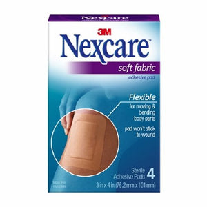 Nexcare, Adhesive Strip Nexcare 3 X 4 Inch Fabric Rectangle Tan, Box Of 48