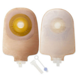 Hollister, Urostomy Pouch One-Piece System 9 Inch Length Pre-Cut 1-3/4 Inch Stoma Drainable, Box Of 5