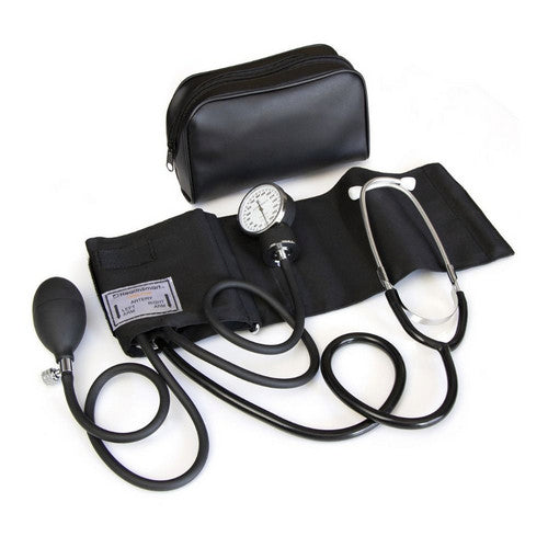 Mabis Healthcare, Blood Pressure w Stethoscope Kit Pocket Style Hand Held Large Nylon Cuff 22 Inch Stethoscope Tube, 1 Kit