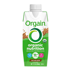 Orgain, Oral Supplement Orgain  Organic Nutritional Shake Iced CafÃ© Mocha Flavor 14 oz. Container Carton Rea, Count of 12