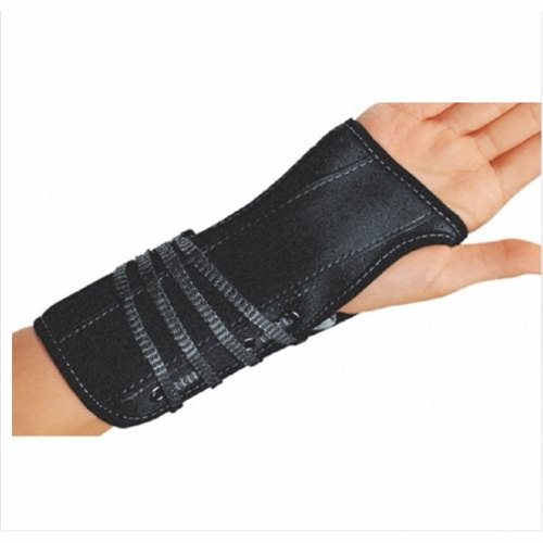 DJO, Wrist Splint Cinch-Lock Suede / Flannel Right Hand Black Small, Count of 1