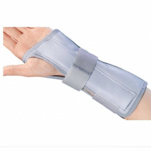 DJO, Wrist / Forearm Splint Cinch-Lock Nylon / Flannelette Right Hand Blue One Size Fits Most, Count of 1