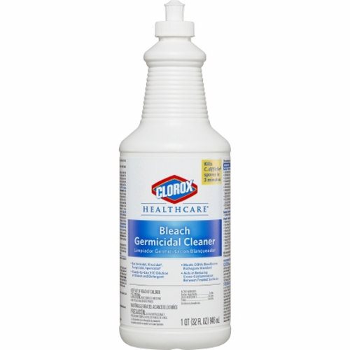 Clorox Healthcare, Surface Disinfectant Cleaner Bleach Germicidal Manual Squeeze Liquid Fruity Floral, 32 Oz