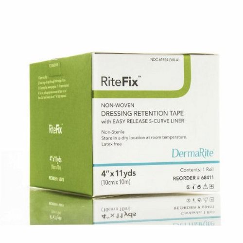 DermaRite, Dressing Retention Tape RiteFix Skin Friendly Nonwoven 1 Inch X 11 Yard NonSterile, 1 Each