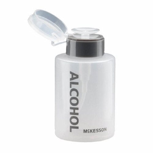 McKesson, Alcohol Dispenser McKesson Push Down Dispensing, 9 Ounce, Translucent, Alcohol Imprint, Polyethylene, 9 Oz Box Of 12