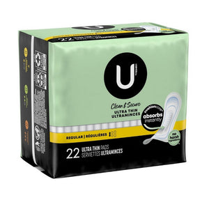 Kimberly Clark, Ultra Thin Maxi Pad Kotex  U, Count of 22