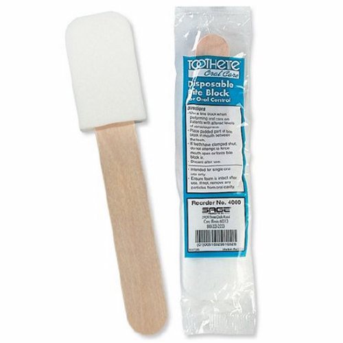 ToothettePlus, Bite Block Tongue Depressor Plastic Disposable, Count of 1